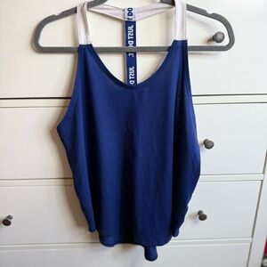 Nike Blue Sleeveless Relaxed Tank Top
